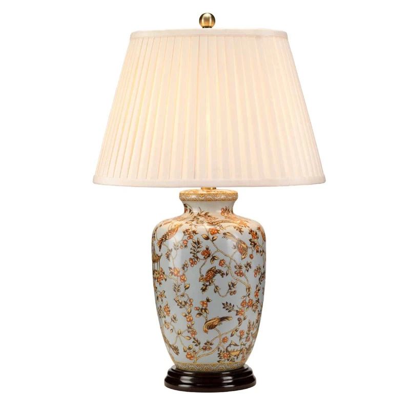 Elstead Lighting LED Tafellamp Gold Birds | 1X E27 Max 60W | Light Blue and Gold