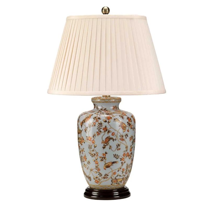 Elstead Lighting LED Tafellamp Gold Birds | 1X E27 Max 60W | Light Blue and Gold
