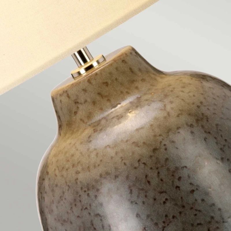 Elstead Lighting LED Tafellamp Grange Park | 1X E27 Max 60W | Grey/Brown