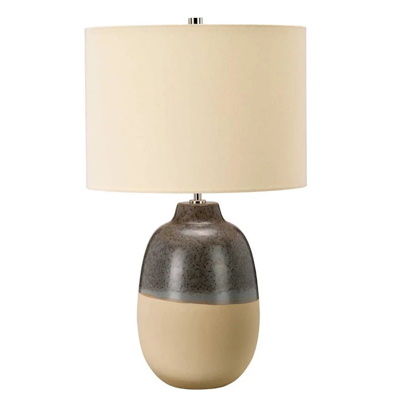Elstead Lighting LED Tafellamp Grange Park | 1X E27 Max 60W | Grey/Brown