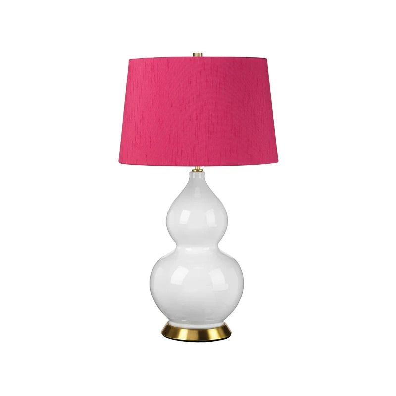 Elstead Lighting LED Tafellamp ISLA | 1X E27 Max 60W | Aged Brass, White, Pink
