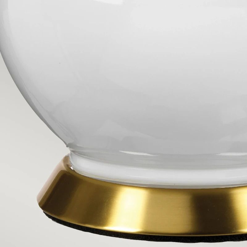 Elstead Lighting LED Tafellamp ISLA | 1X E27 Max 60W | Aged Brass, White, Pink