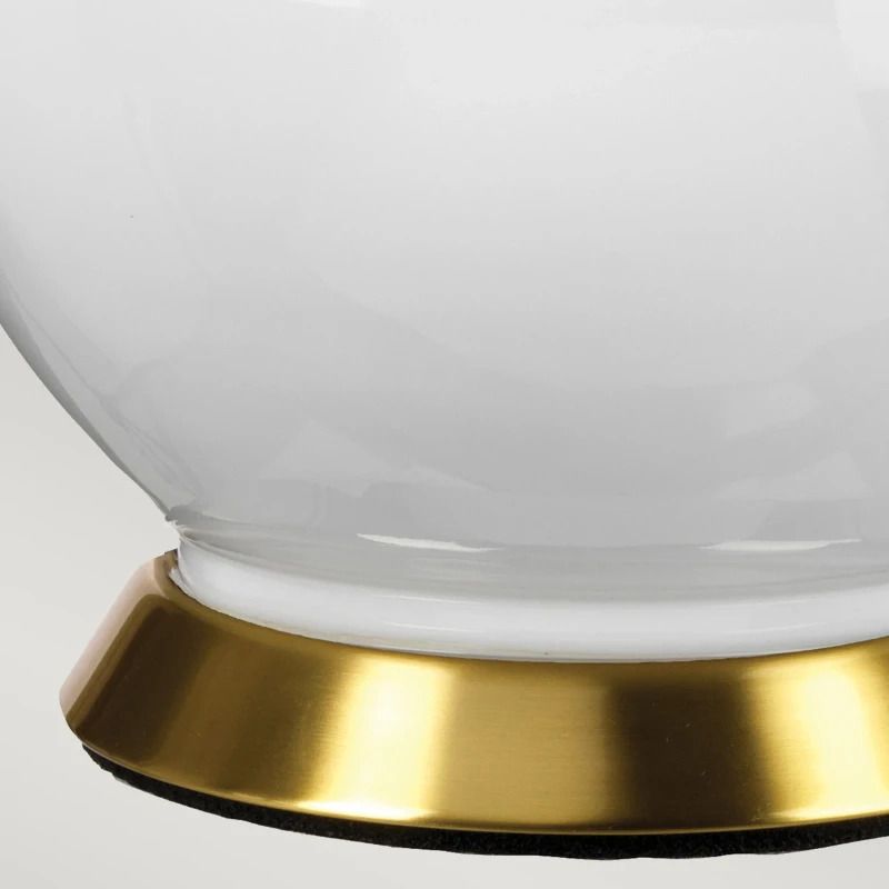 Elstead Lighting LED Tafellamp ISLA | 1X E27 Max 60W | Aged Brass, White, Green