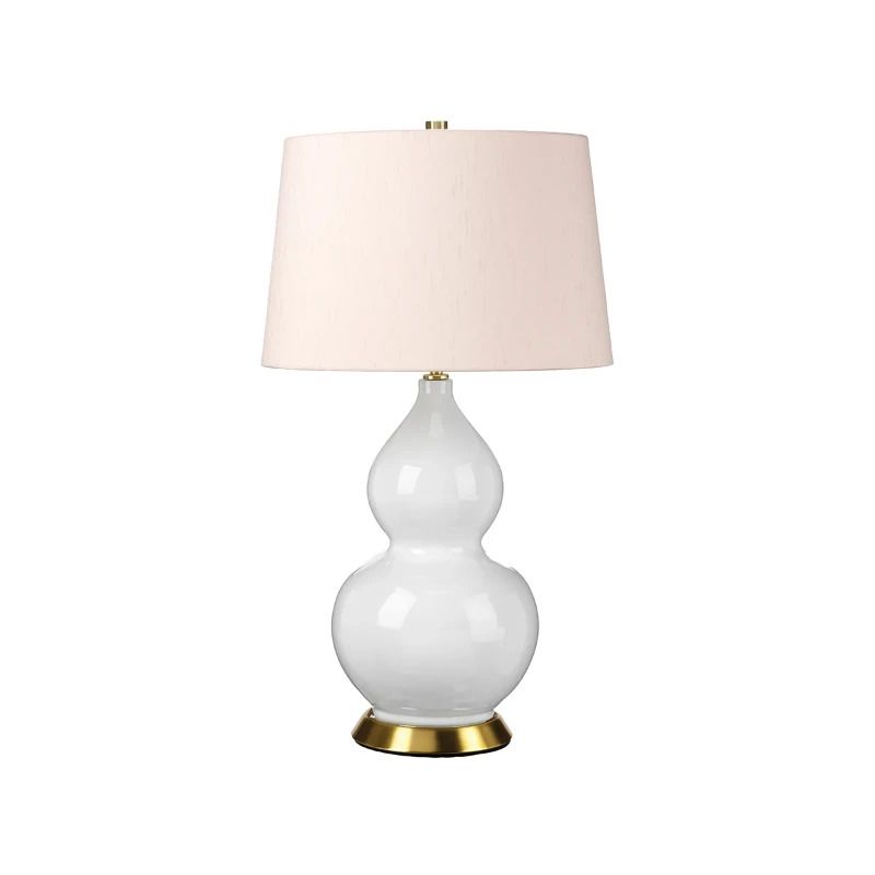 Elstead Lighting LED Tafellamp ISLA | 1X E27 Max 60W | Aged Brass, White, Pink