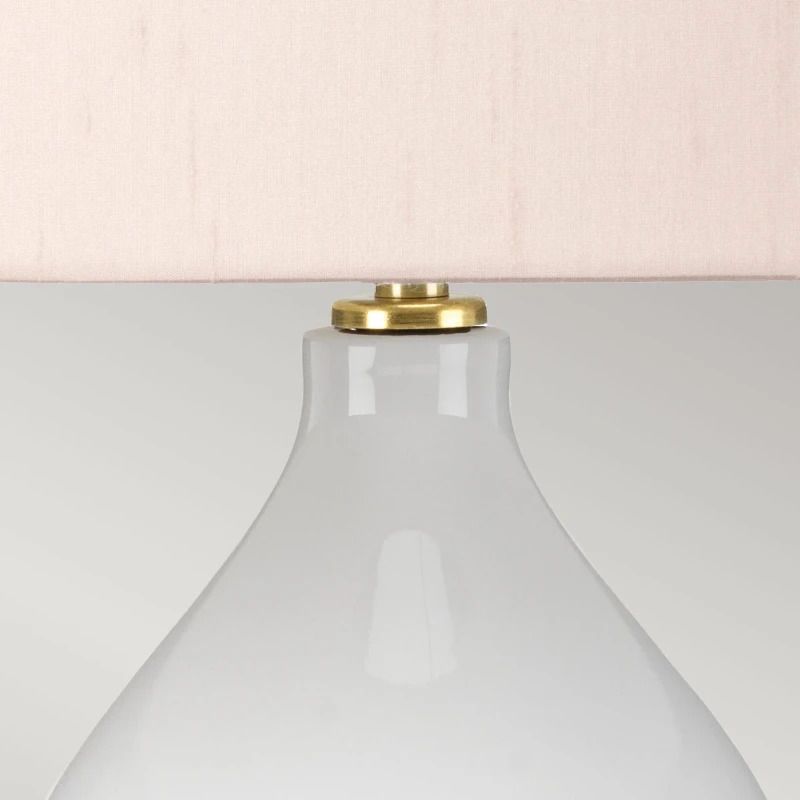 Elstead Lighting LED Tafellamp ISLA | 1X E27 Max 60W | Aged Brass, White, Pink