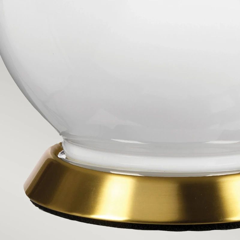 Elstead Lighting LED Tafellamp ISLA | 1X E27 Max 60W | Aged Brass, White, Purple