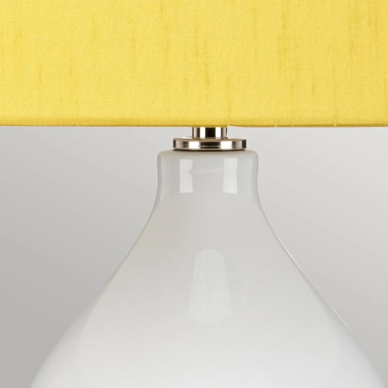 Elstead Lighting LED Tafellamp ISLA | 1X E27 Max 60W | Polished Nickel, White, Yellow