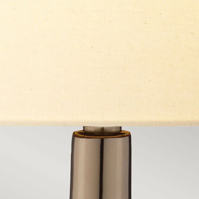 Elstead Lighting LED Tafellamp Job | 1X E27 Max 60W | Bronze Metallic, Cream Shade