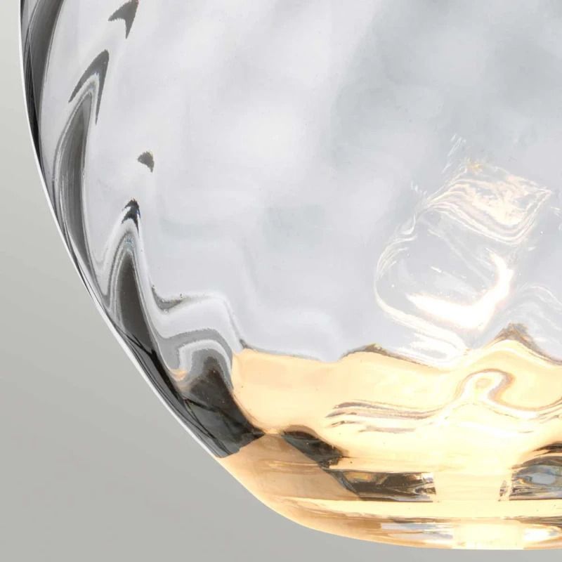 Elstead Lighting LED Tafellamp Lena - Smoke | E27 60W 3000K 620Lm 830 | Smoke-tinted Glass / Slate Shade