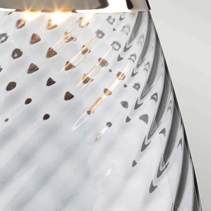 Elstead Lighting LED Tafellamp Lena - Smoke | E27 60W 3000K 620Lm 830 | Smoke-tinted Glass / Slate Shade