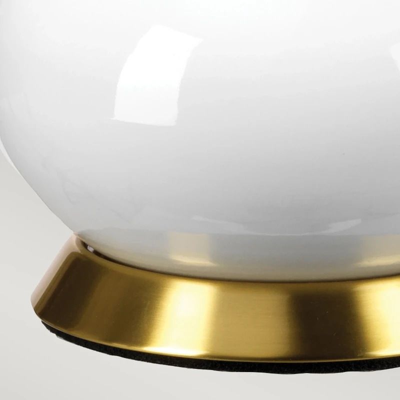 Elstead Lighting LED Tafellamp MILO | 1X E27 Max 60W | Aged Brass, White, Orange
