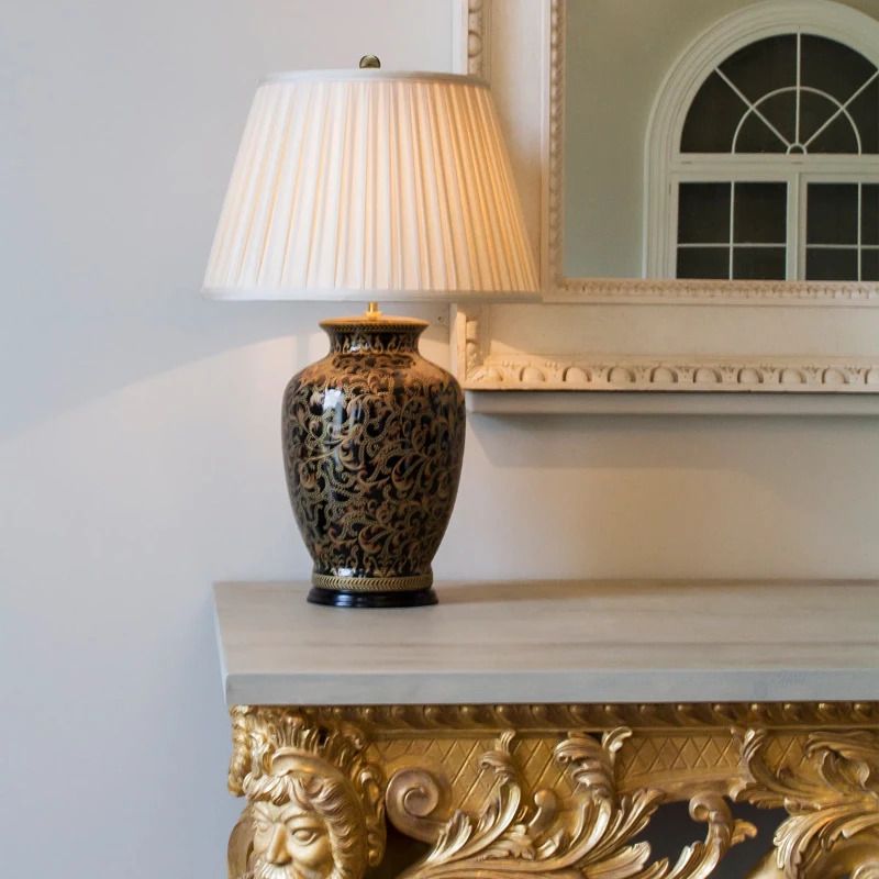 Elstead Lighting LED Tafellamp Morris | 1X E27 Max 60W | Gold and Black