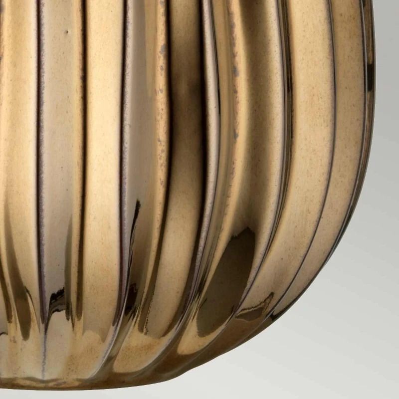 Elstead Lighting LED Tafellamp Newham | 1X E27 Max 60W | Bronze Ceramic / Pearl shade