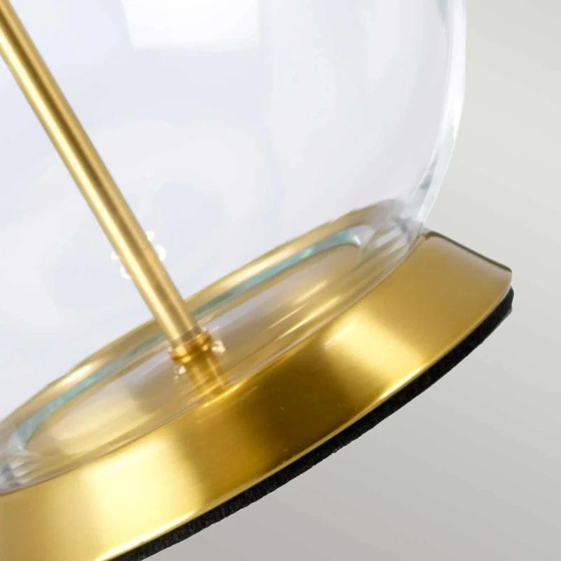 Elstead Lighting LED Tafellamp Orb | 1X E27 Max 60W | Aged Brass with Black Shade