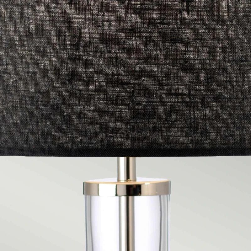 Elstead Lighting LED Tafellamp Orb | 1X E27 Max 60W | Polished Nickel with Black Shade