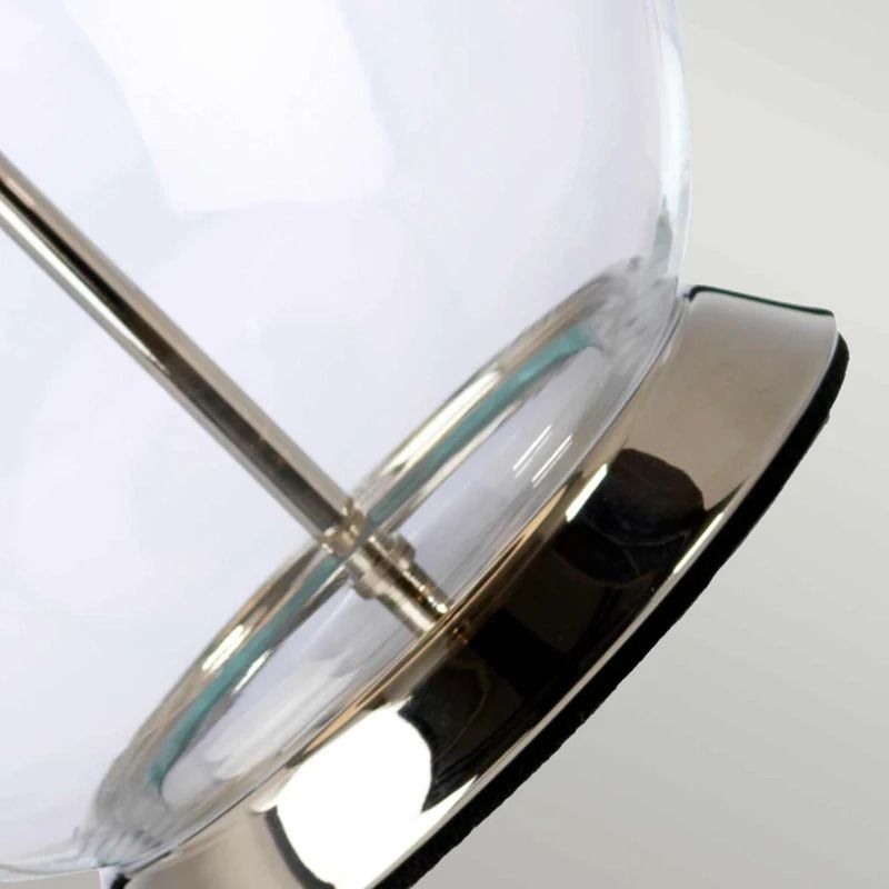 Elstead Lighting LED Tafellamp Orb | 1X E27 Max 60W | Polished Nickel with White Shade