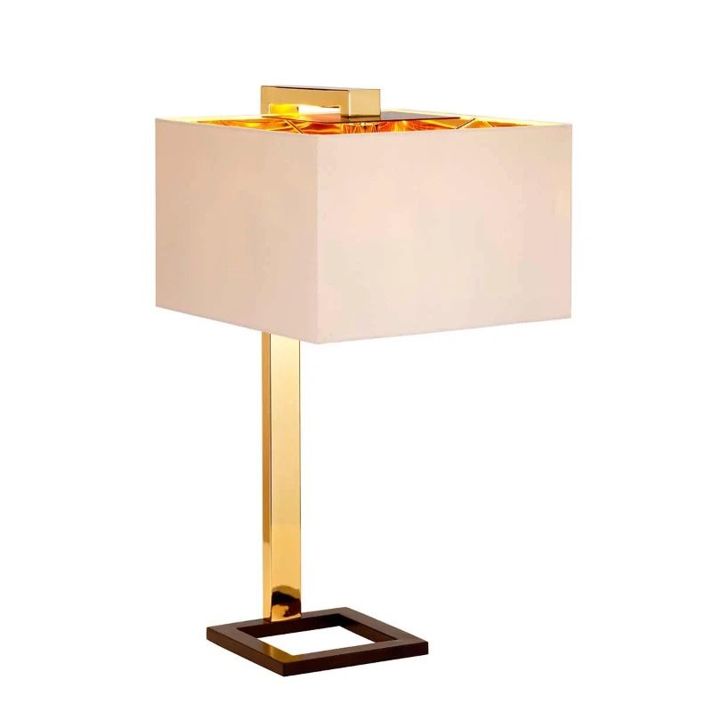 Elstead Lighting LED Tafellamp Plein | 1X E27 Max 60W | Dark Brown/Polished Gold