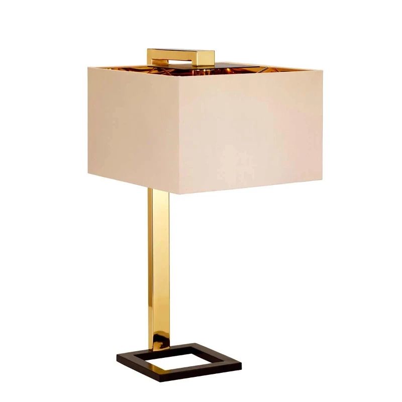 Elstead Lighting LED Tafellamp Plein | 1X E27 Max 60W | Dark Brown/Polished Gold