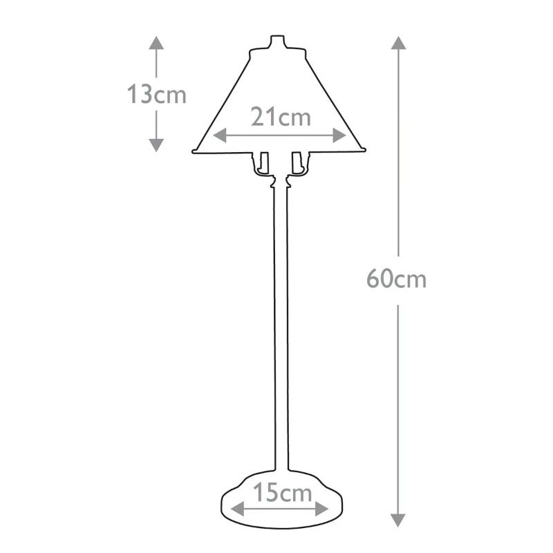 Elstead Lighting LED Tafellamp Provence | E14 4W 3000K 30 | Polished Nickel