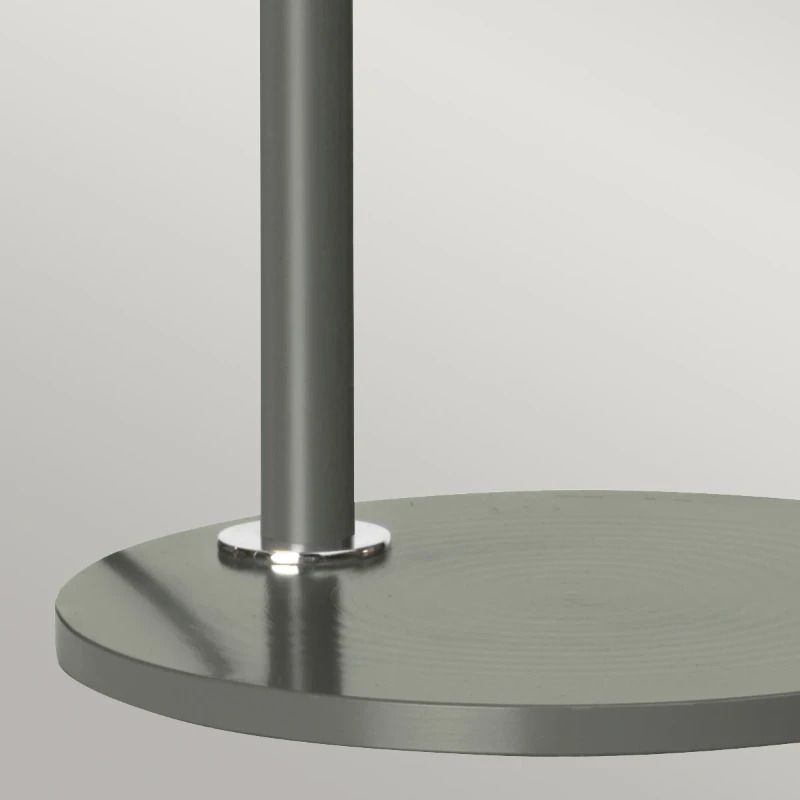 Elstead Lighting LED Tafellamp Quinto | 1X E27 Max 8W | Dark Grey/Polished Nickel