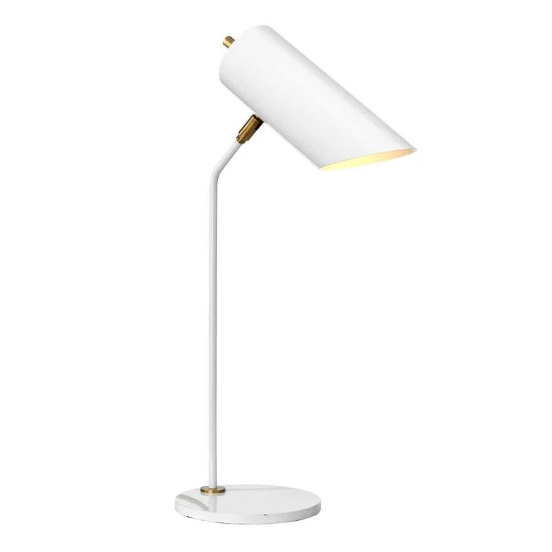 Elstead Lighting LED Tafellamp Quinto | 1X E27 Max 8W | White/Aged Brass