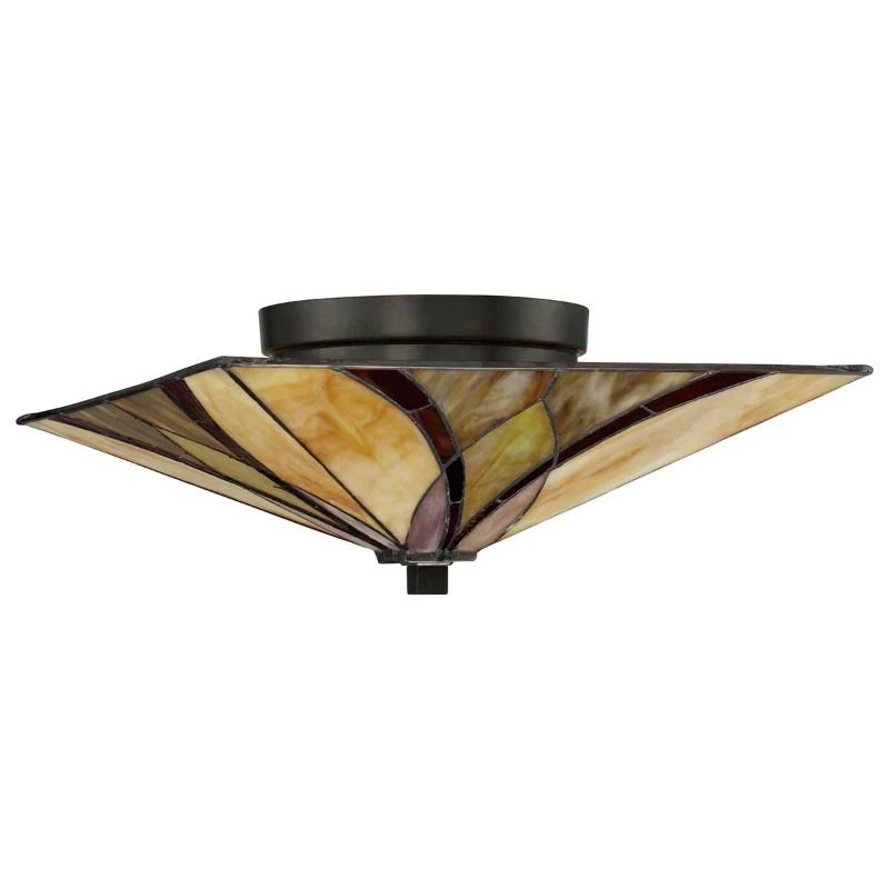 Quoizel LED Tafellamp Asheville | 2X E27 Max 60W | Valiant Bronze