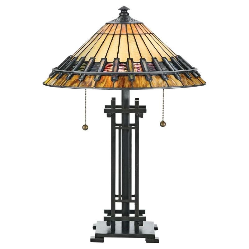 Quoizel LED Tafellamp Chastain | 2X E27 Max 60W | Vintage Bronze