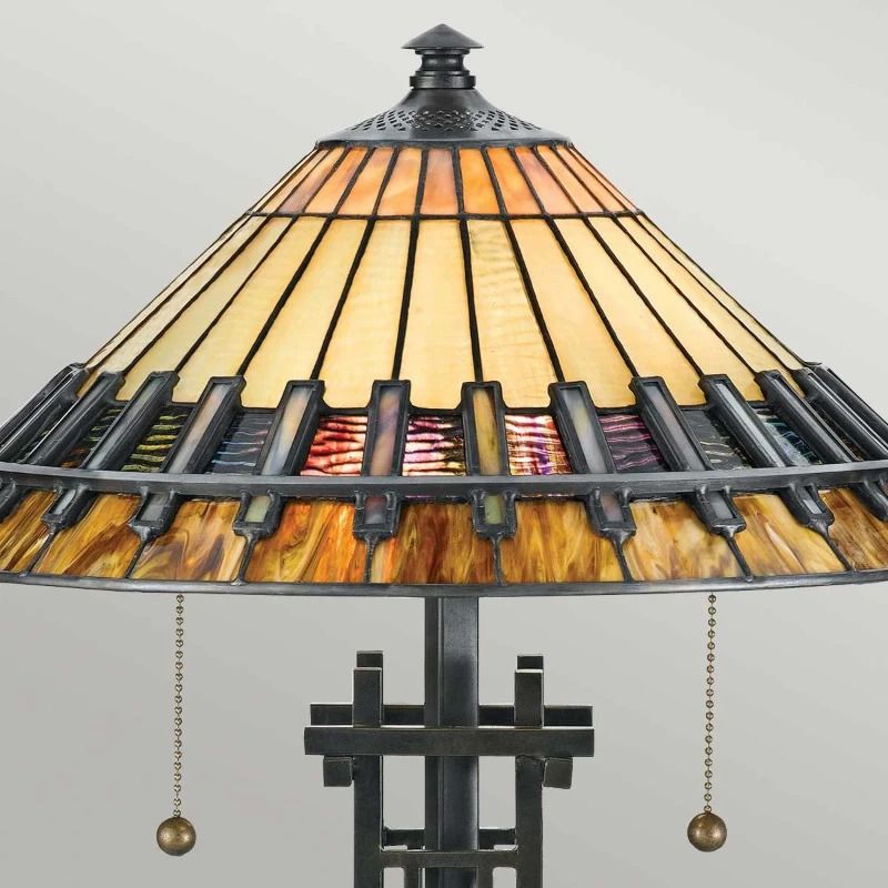 Quoizel LED Tafellamp Chastain | 2X E27 Max 60W | Vintage Bronze