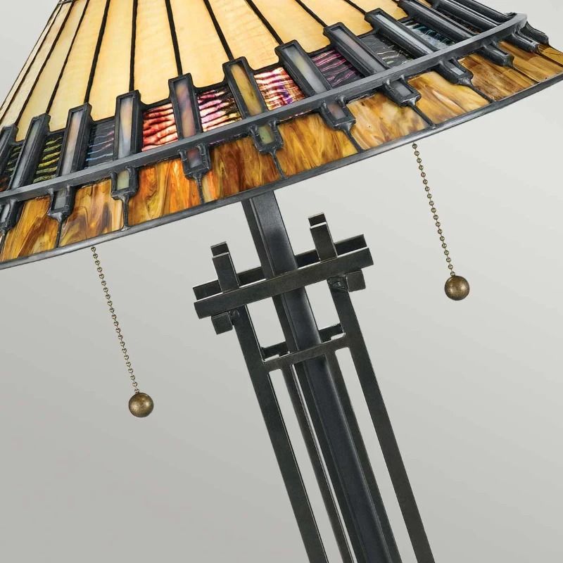 Quoizel LED Tafellamp Chastain | 2X E27 Max 60W | Vintage Bronze