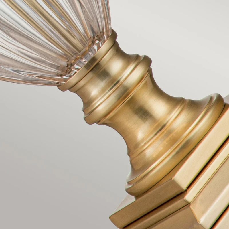 Quoizel LED Tafellamp Dennison | 1X E27 Max 60W | Brushed Brass