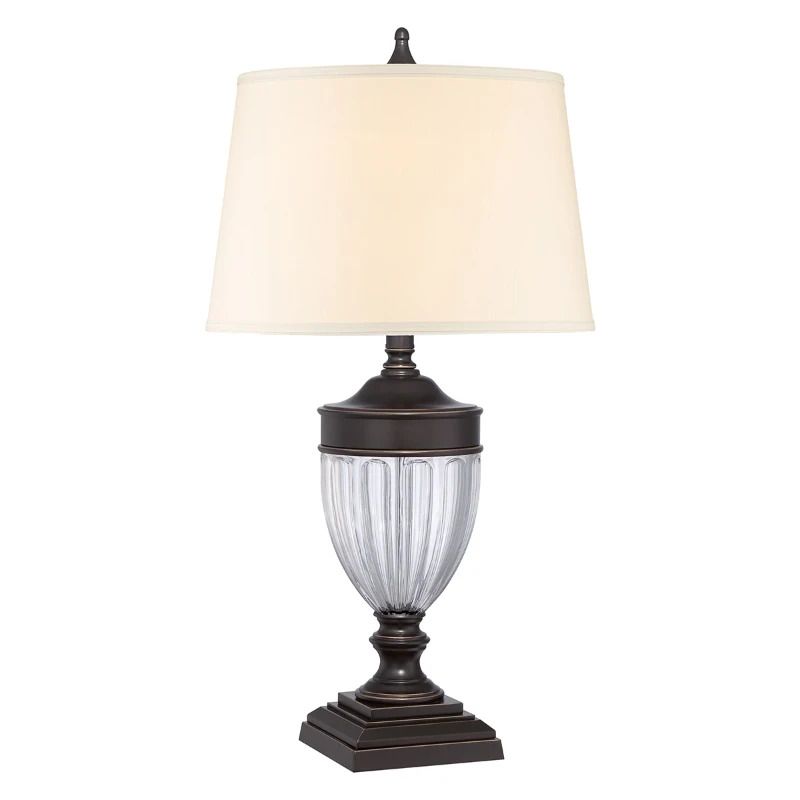 Quoizel LED Tafellamp Dennison | 1X E27 Max 60W | Palladian Bronze