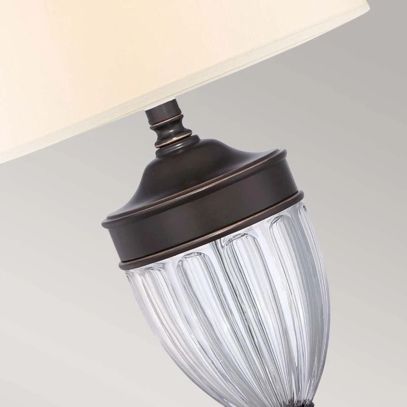 Quoizel LED Tafellamp Dennison | 1X E27 Max 60W | Palladian Bronze