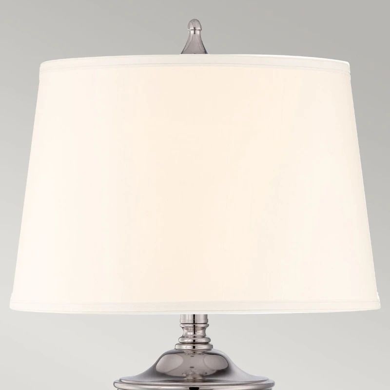 Quoizel LED Tafellamp Dennison | 1X E27 Max 60W | Polished Nickel
