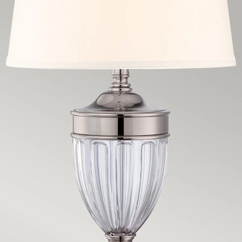 Quoizel LED Tafellamp Dennison | 1X E27 Max 60W | Polished Nickel
