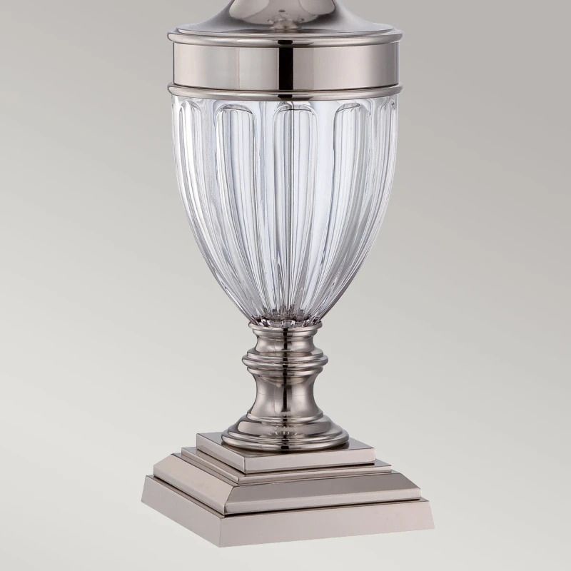 Quoizel LED Tafellamp Dennison | 1X E27 Max 60W | Polished Nickel