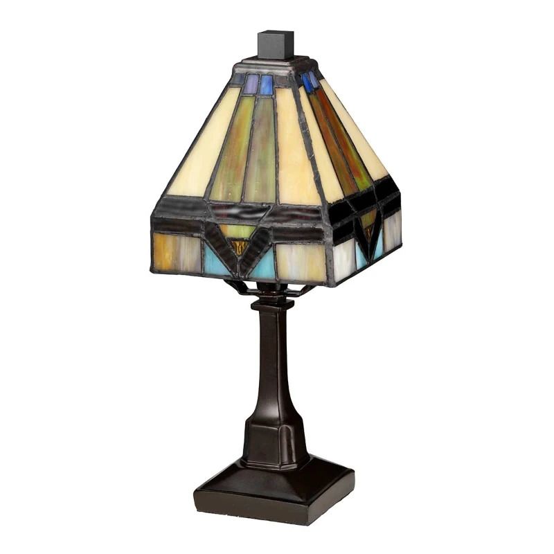 Quoizel Tiffany LED Tafellamp Holmes | 1X E14 Max 25W | Vintage Bronze