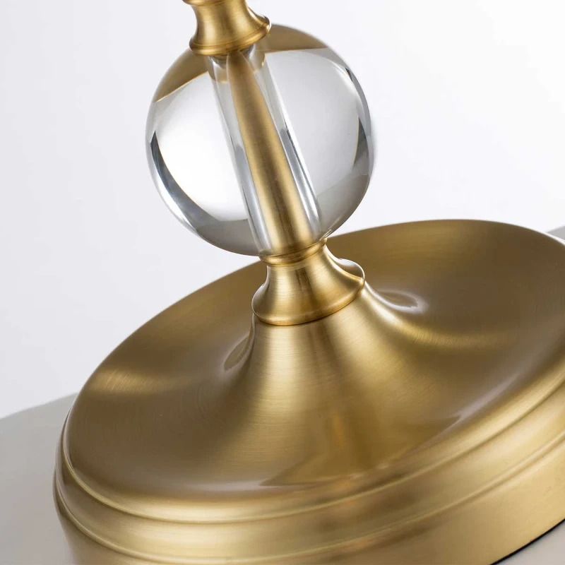 Quoizel LED Tafellamp Jenkins | 1X E27 Max 60W | Brushed Brass