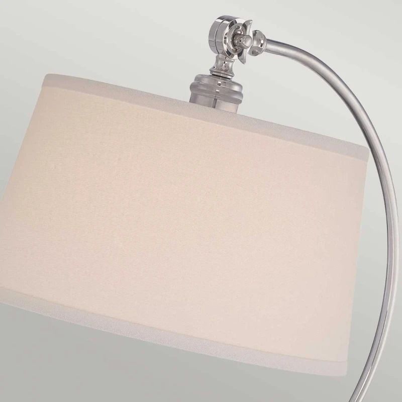 Quoizel LED Tafellamp Jenkins | 1X E27 Max 60W | Polished Nickel