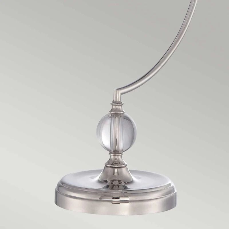 Quoizel LED Tafellamp Jenkins | 1X E27 Max 60W | Polished Nickel