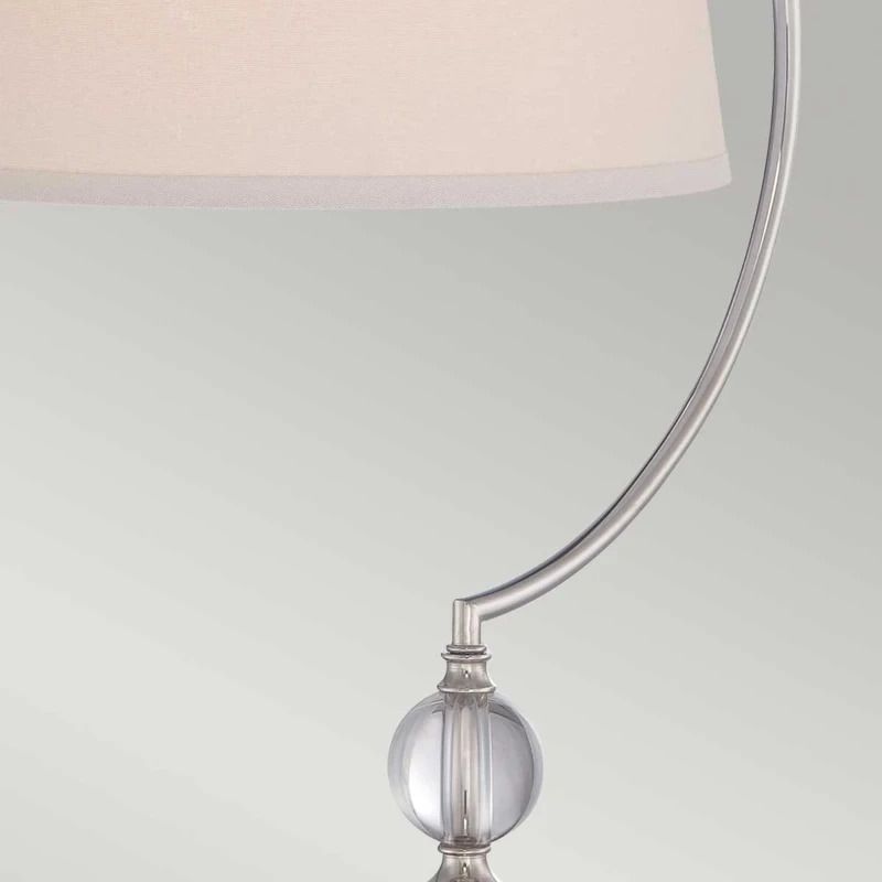 Quoizel LED Tafellamp Jenkins | 1X E27 Max 60W | Polished Nickel