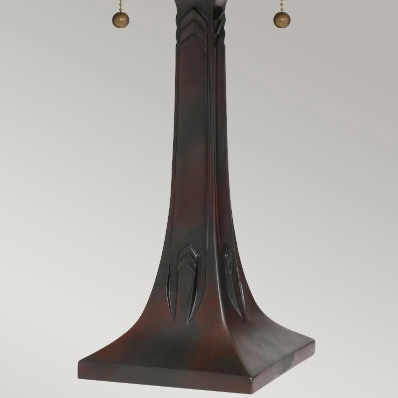 Quoizel Tiffany LED Tafellamp Maybeck | 2X E27 Max 60W | Valiant Bronze