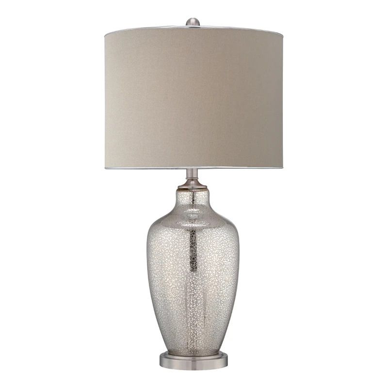 Quoizel LED Tafellamp Nicolls | 1X E27 Max 100W | Mercury Glass