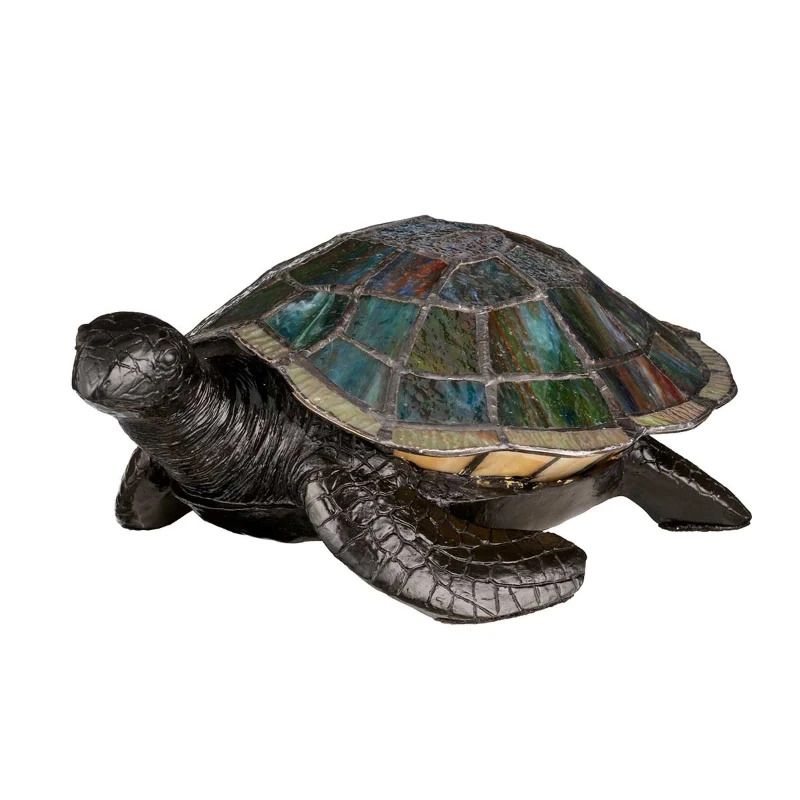 Quoizel Tiffany LED Tafellamp Tiffany Animal Lamps | G9 3W 3000K 300Lm 830 | Vintage Bronze