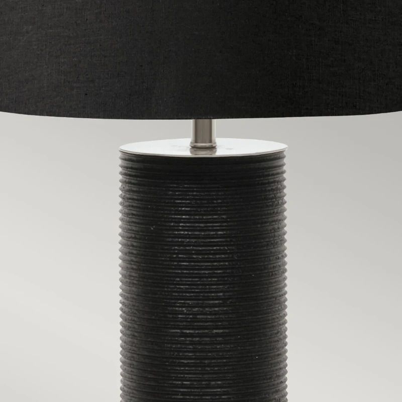Elstead Lighting LED Tafellamp Ripple | 1X E27 Max 60W | Black with Black Shade