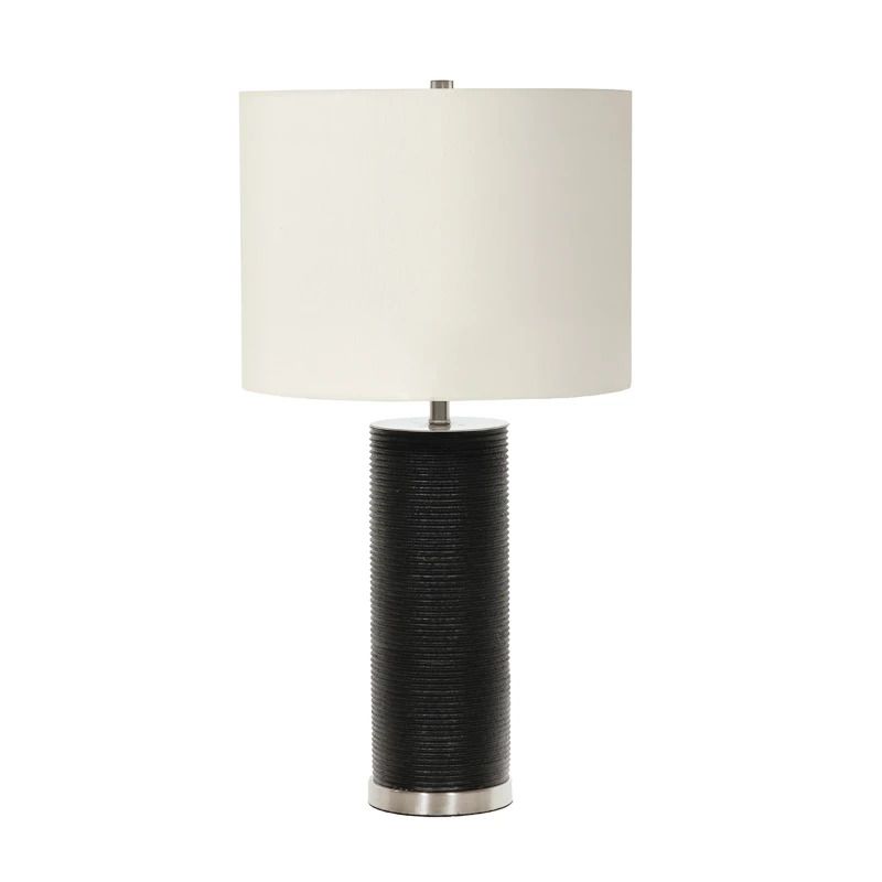Elstead Lighting LED Tafellamp Ripple | 1X E27 Max 60W | Black with White Shade