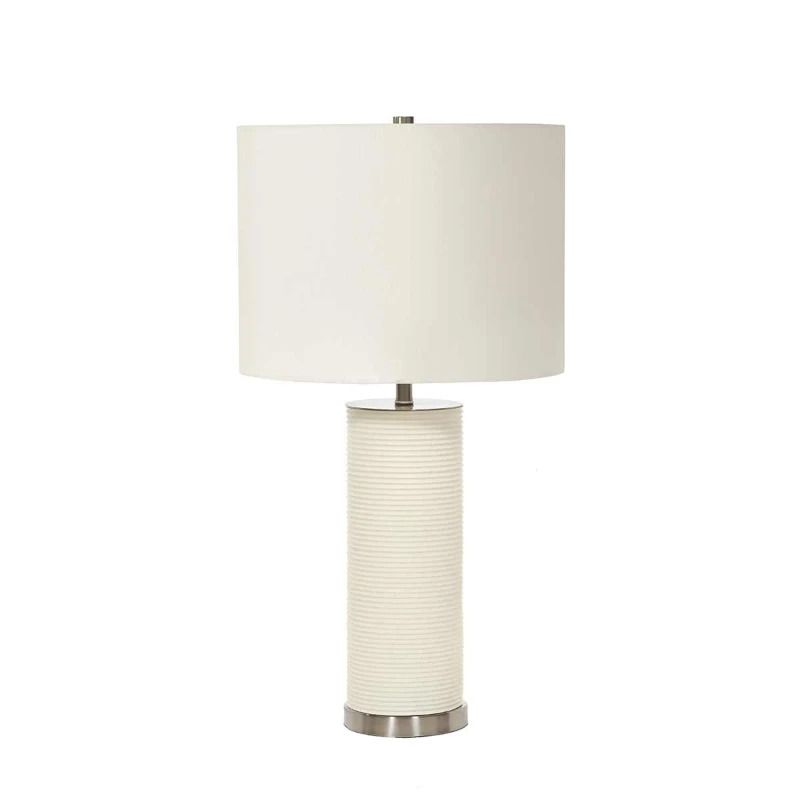 Elstead Lighting LED Tafellamp Ripple | 1X E27 Max 60W | White with White Shade