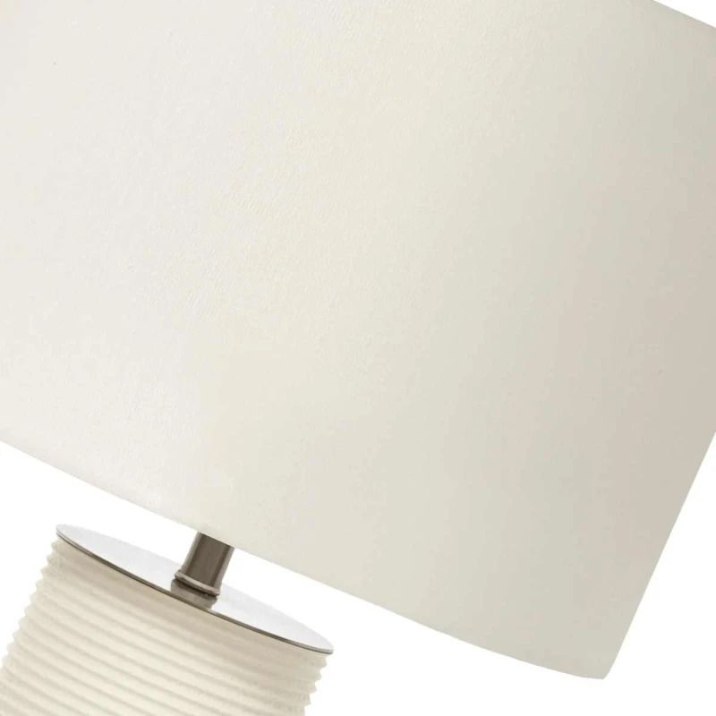 Elstead Lighting LED Tafellamp Ripple | 1X E27 Max 60W | White with White Shade