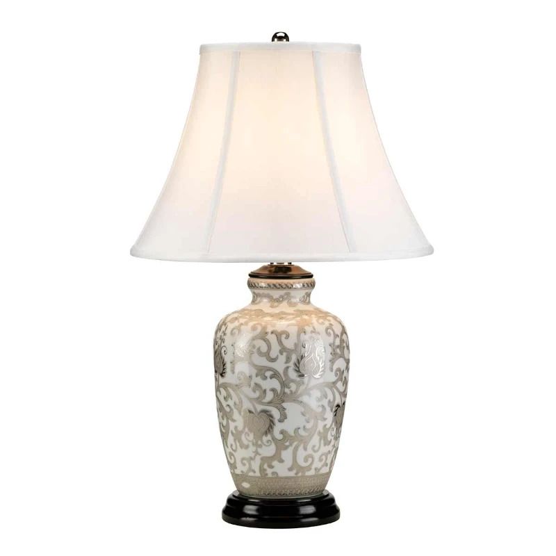 Elstead Lighting LED Tafellamp Silverthistle | 1X E27 Max 60W | White and Silver