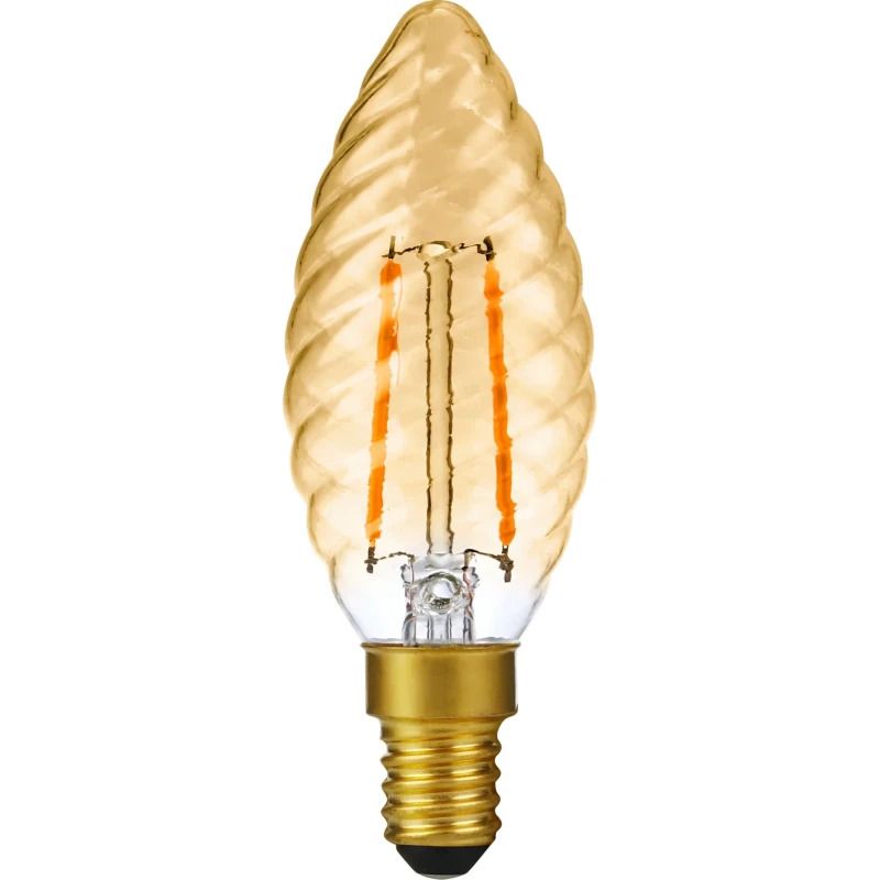 SPL E14 LED Kaarslamp | 2W Goud 2000K 220V/240V 920 | 360° Dimbaar