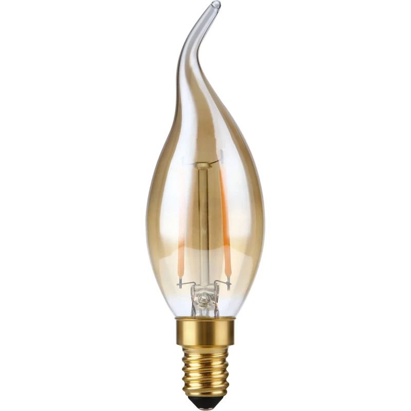 SPL E14 LED Kaarslamp | 2W Goud 2200K 220V/240V 922 | 360° Dimbaar